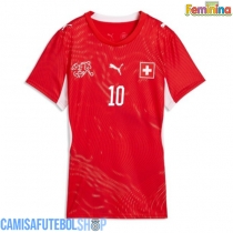 Camisa de time de futebol Suíça Granit Xhaka #10 Replicas 1º Equipamento Feminina Mundo 2026 Manga Curta